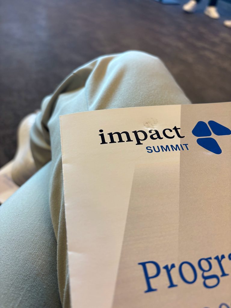 Die Vorderseite des impact SUMMIT Programms